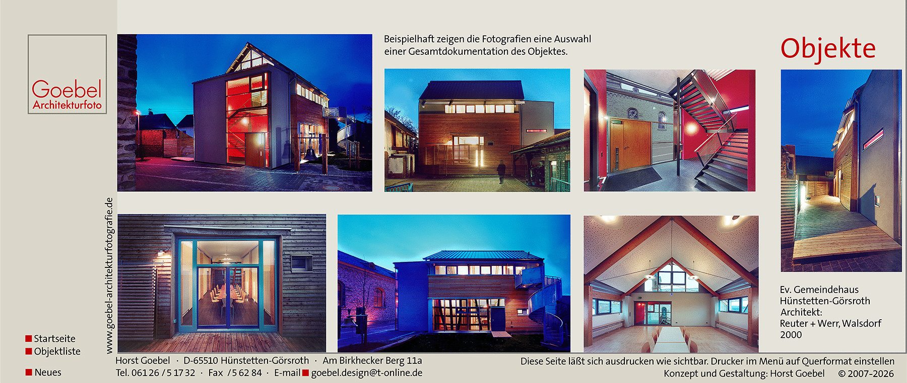Architekturfotograf Taunus G�rsroth Goebel
