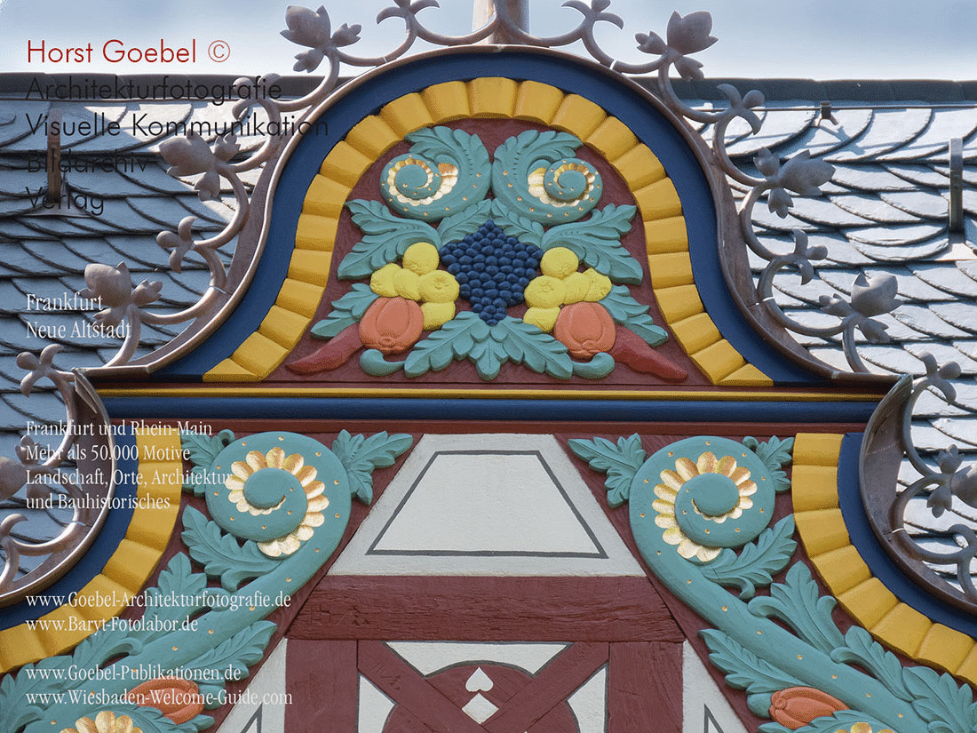 Frankfurt Neue Altstadt Schnitzwerk  Horst Goebel